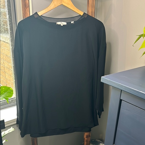 Vince Tops - Vince Black Blouse with Long Sleeves